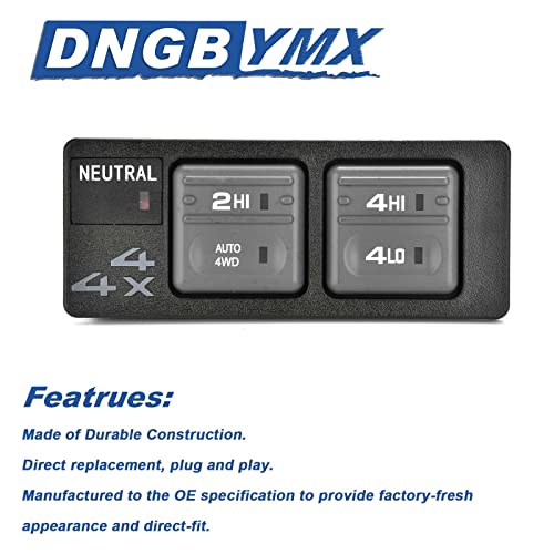 Dngbymx 4WD Switch Four Wheel Drive Selector Switch 4x4 Compatible with Chevy GMC 1500 2500 Suburban Tahoe Yukon Cadillac Escalade 1998-2000 Transfer Case Replaces# 901-130 15027104 8 PINS + 3 PINS - Image 3