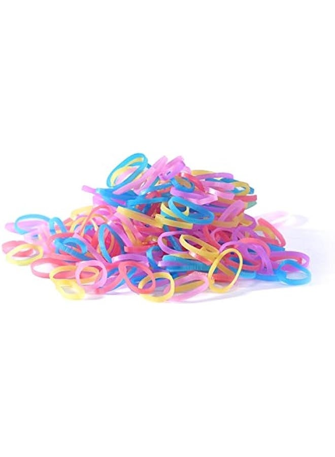2600PCS Kids Elastics No Damage Colored Hair Bands Fashion Girls Hair Ties(260 in a packet. Ten packets altogether） - Image 2
