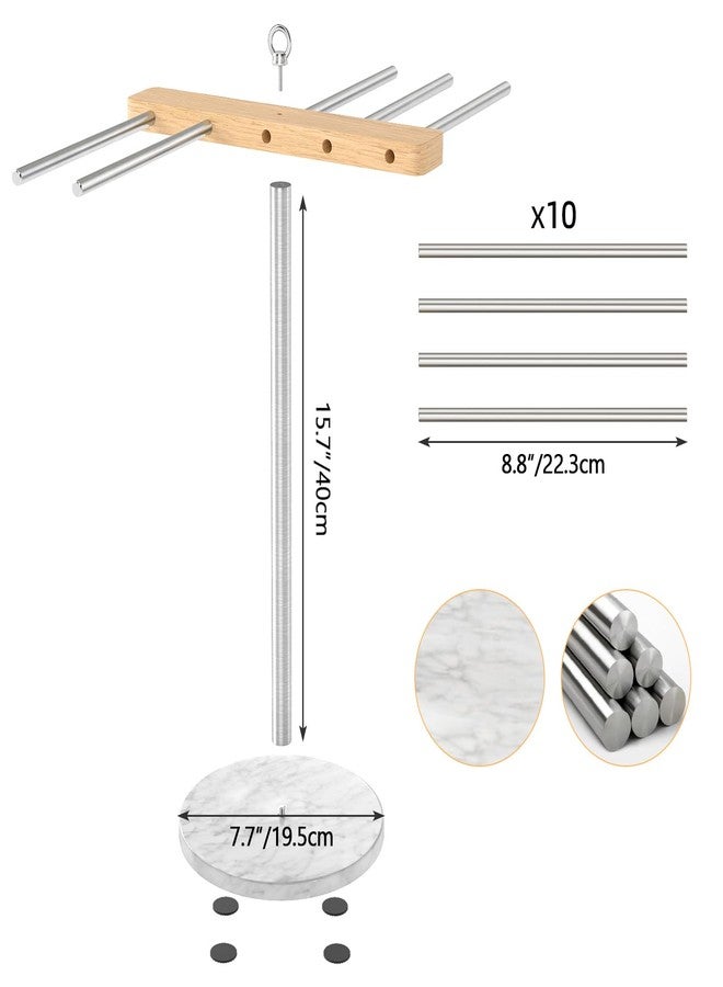 STWWO Pasta Drying Rack, Large Noodle Drying Rack with Stable Marble base, Easy to Use and Transfer for Drying Pasta and Cooking. - Image 5