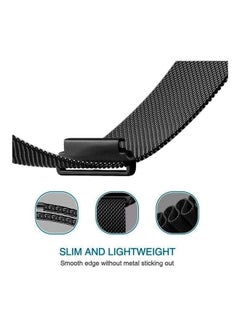 NIBEMINENT Milanese Metal Strap 22mm For Huawei Watch GT2e GT2 46mm Black  - Image 3