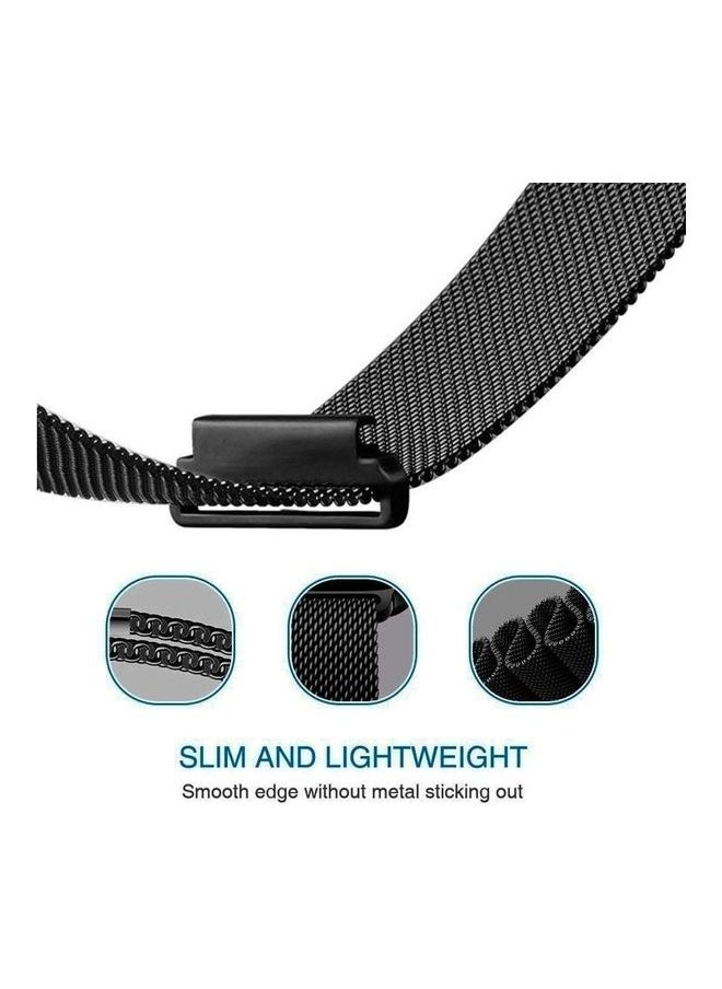NIBEMINENT - Milanese Metal Strap 22mm For Huawei Watch GT2e GT2 46mm Black - Image 1