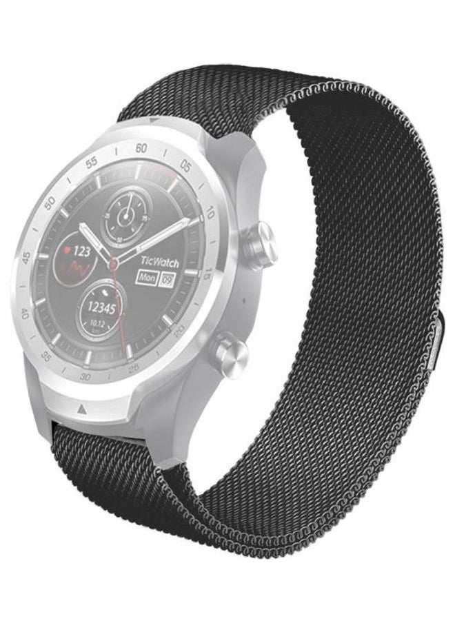 NIBEMINENT - Milanese Metal Strap 22mm For Huawei Watch GT2e GT2 46mm Black - Image 1