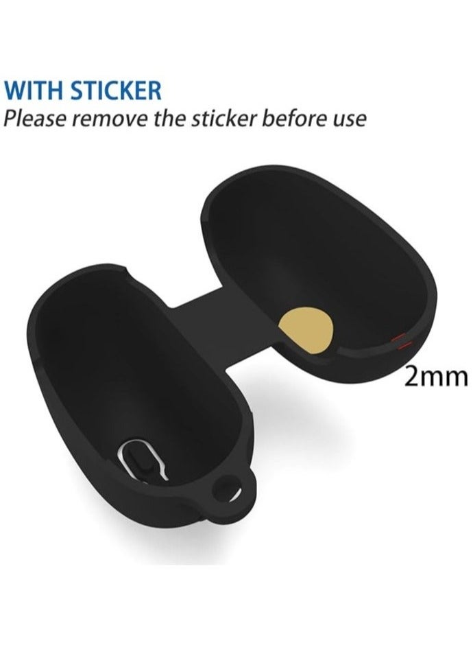 For Huawei freeclip bluetooth headset case Shockproof case Scratch-resistant case Comes with 3-in-1 cleaning tool Climbing clip Lanyard Belt (Black)  - Image 4