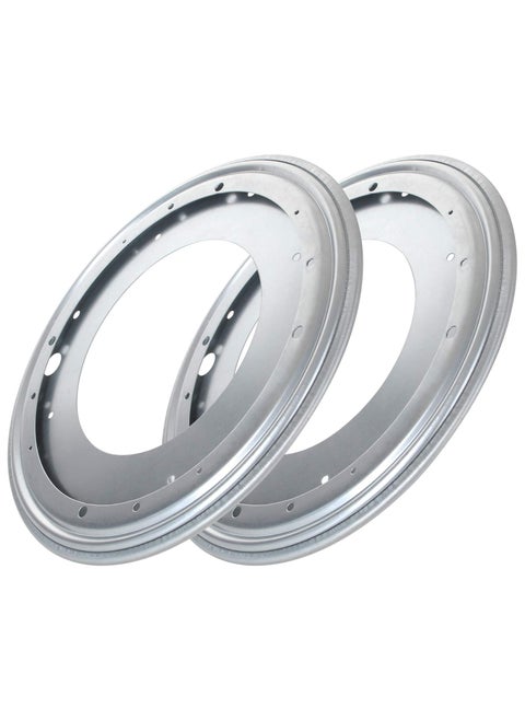 2 Pack Flat Lazy Susan Turntable Bearing 12 inch Round Lazy Susan Hardware 516 Thick Turntable Swivel Base for Rotating Table Book Case Serving Tray DVD Tower Corner Shelves 1000lb Capacity