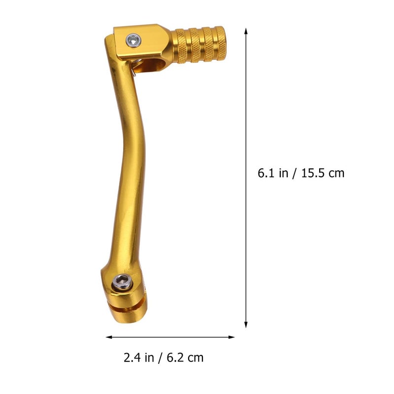 CNC Aluminum Motorcycle Folding Gear Shift Lever Golden Color For ATV Dirt Bike - Image 3