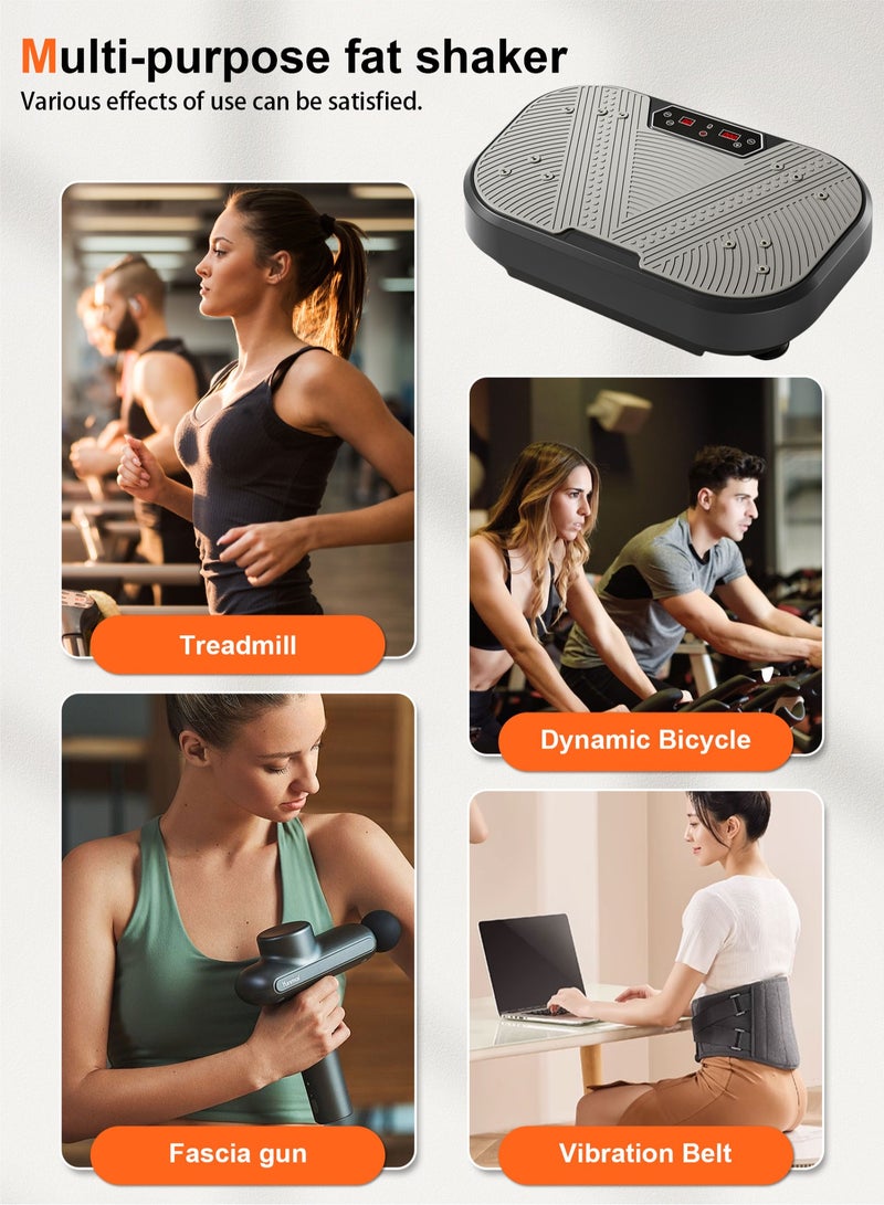 Fat Shaking Machine, Home Vibration Fitness Equipment with Bluetooth Speaker, 510 Program Modes, Whole Body Fat Shaking Machine, Gym Weight Loss Fat Burner, Maximum Weight Capacity up to 250 kg - Image 2