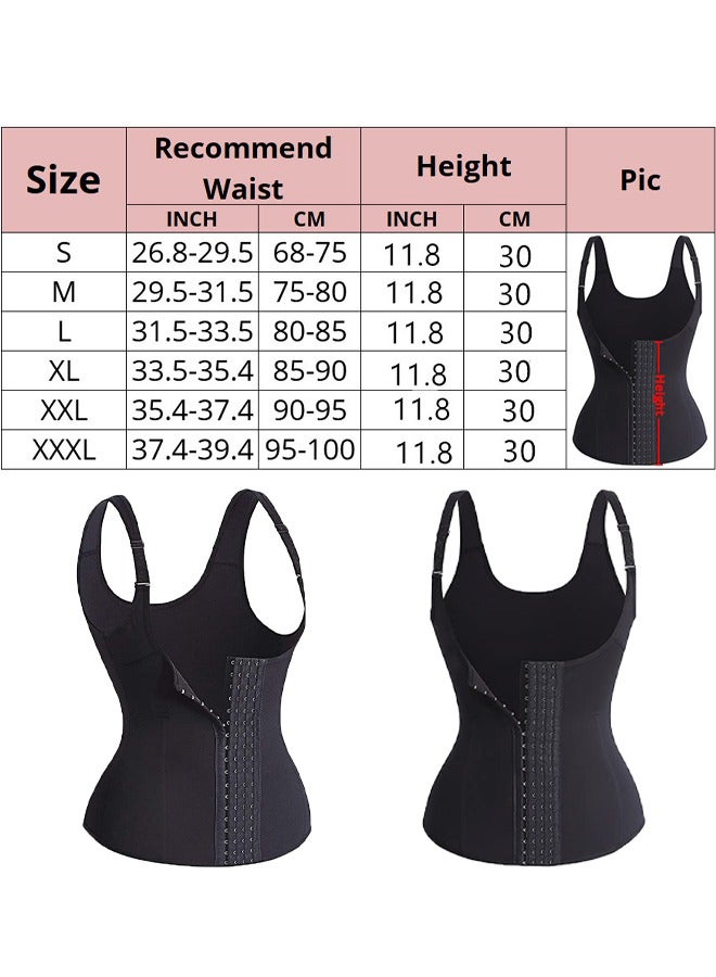Vest Waist Cincher Trainer Trimmer Girdle Workout Corset Body Shaper-4 Hook Vest Body Shaper - Image 3