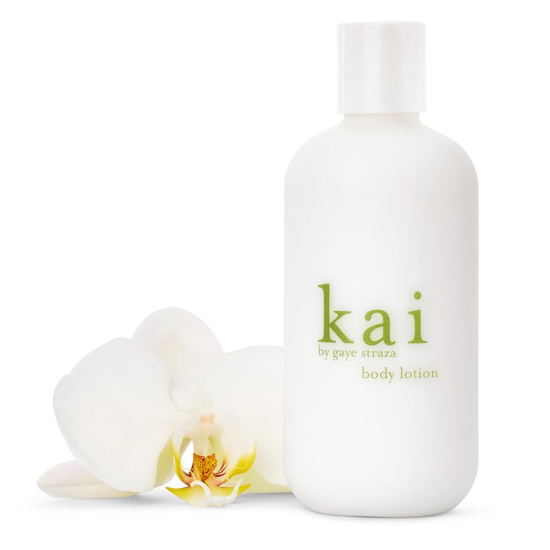 kai body lotion - a nourishing shea butter body lotion scented with fresh & light gardenia wrapped in white exotics, 8 oz | supple, glowing skin, vegan, clean. inspired by memories of Hawaii - Image 1