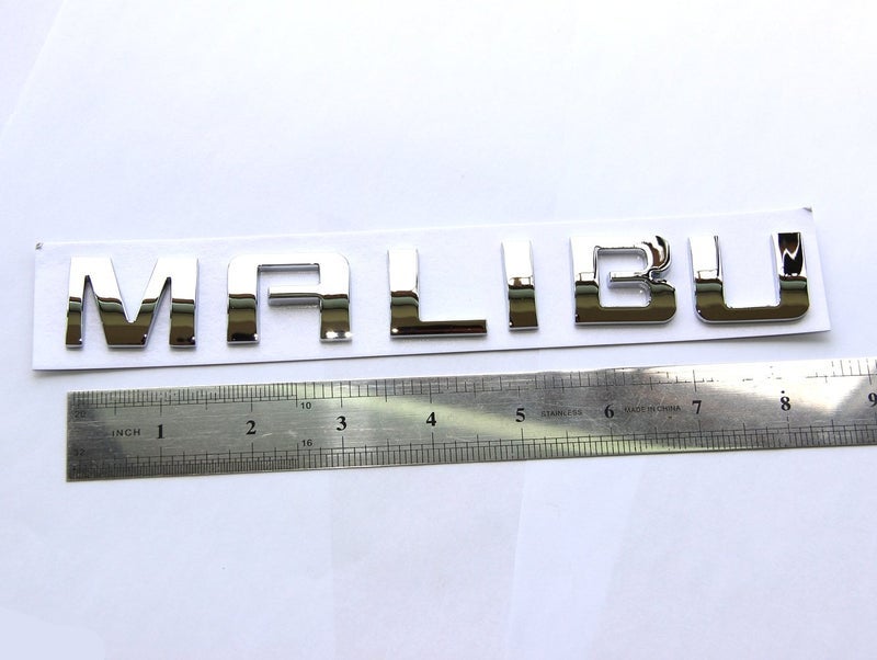 Yoaoo 1x OEM Malibu Nameplate ABS Letter Emblem Badge Compatible with Malibu Glossy (Chrome) - Image 3