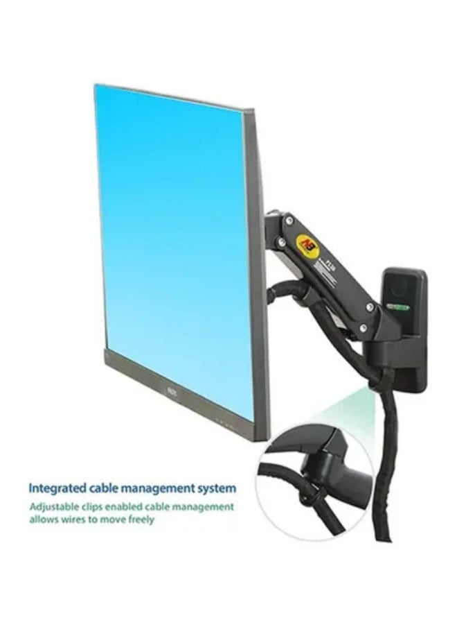 NB NORTH BAYOU - Adjustable TV Wall Mount With Gas Spring For 40 - 50 Inch Monitors Black - Image 1