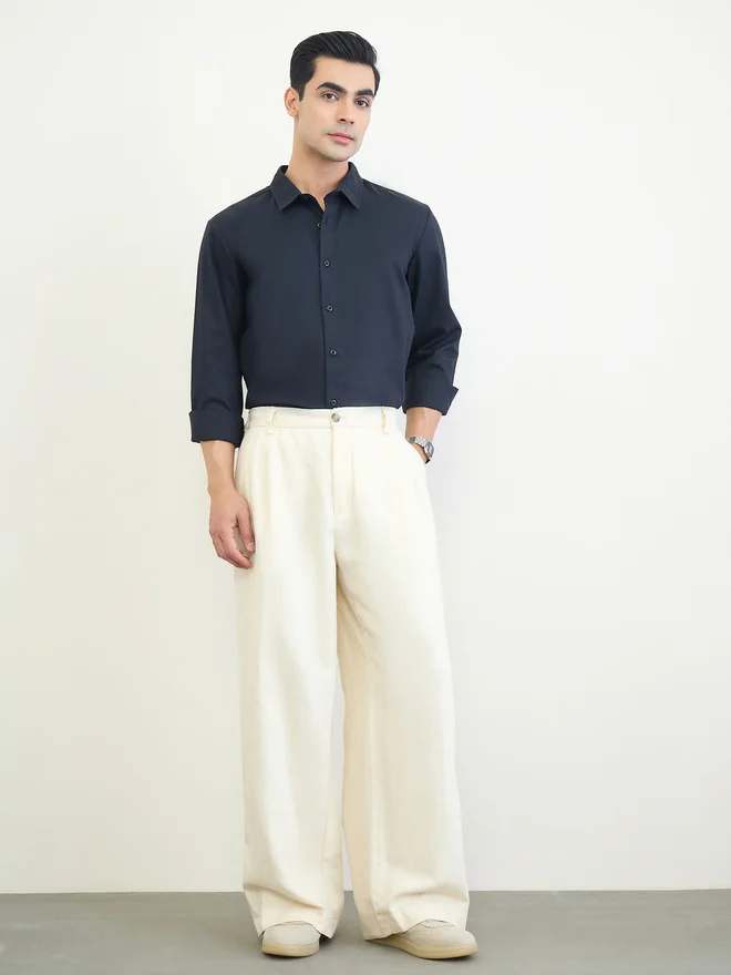 Styli Men Regular Fit Solid Shirt