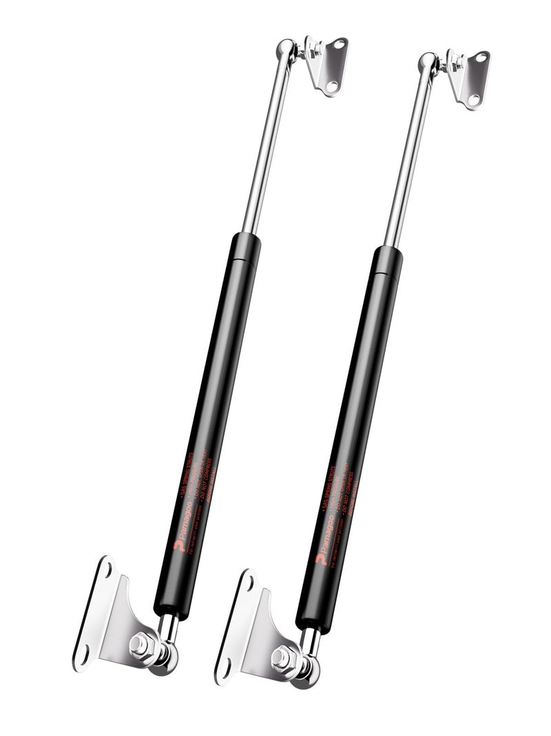 PAMAGOO 20 inch 35 lbs Gas Strut Shocks 155 N Per Prop with LType Mounts for Cabinet Toy Box Toolbox Bench Trash Bin Dog Door Other Medium Equipment ONLY FIT 2839 LBS Weights 2 Pack Gas Spring