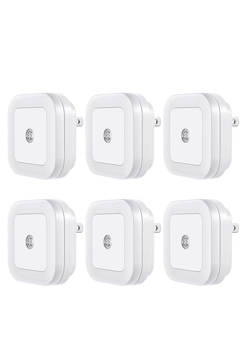 SYOSI LED Night Light, Plug-in 6 Pack Super Smart Dusk to Dawn Sensor, Night Lights Suitable for Bedroom - Image 1