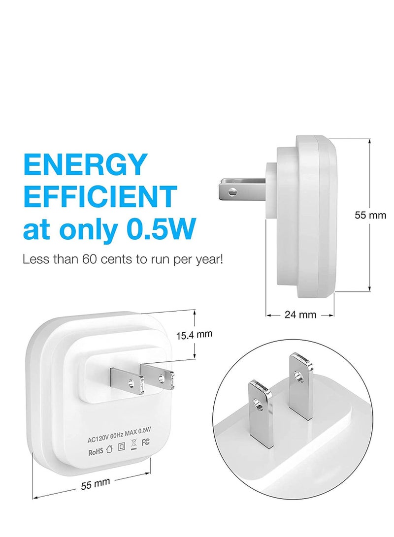 SYOSI LED Night Light, Plug-in 6 Pack Super Smart Dusk to Dawn Sensor, Night Lights Suitable for Bedroom - Image 5