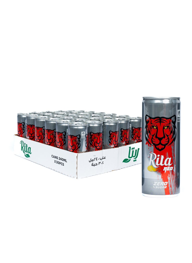 Rita Red Zero Sugar Can 240 ML X 30 PCS 