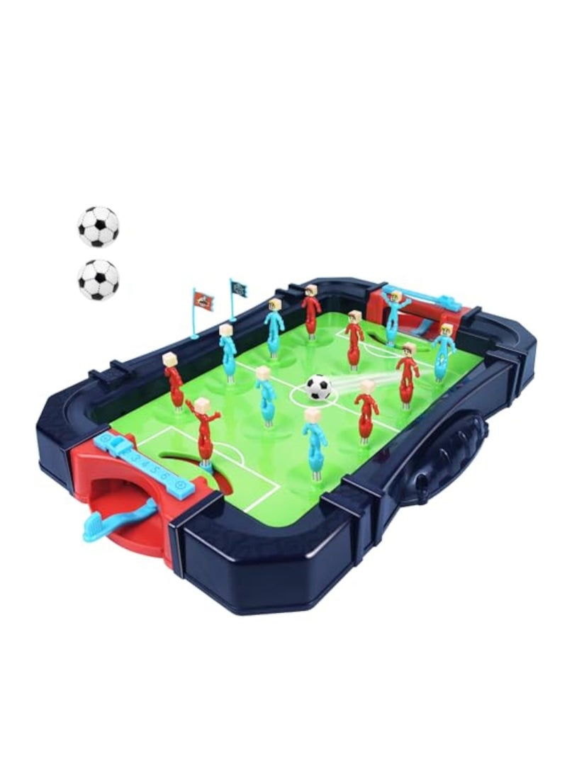 YelaJoy Mini Foosball Games, Soccer Table Game for Indoor Game Room, Tabletop Pinball Desktop Sport Board Games for Kids Adults, Football Interactive Game Family Night Fun, Foosball Table Gifts for Child - Image 1
