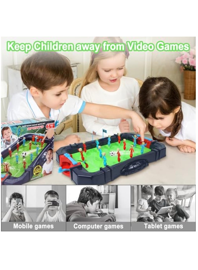 YelaJoy Mini Foosball Games, Soccer Table Game for Indoor Game Room, Tabletop Pinball Desktop Sport Board Games for Kids Adults, Football Interactive Game Family Night Fun, Foosball Table Gifts for Child - Image 2