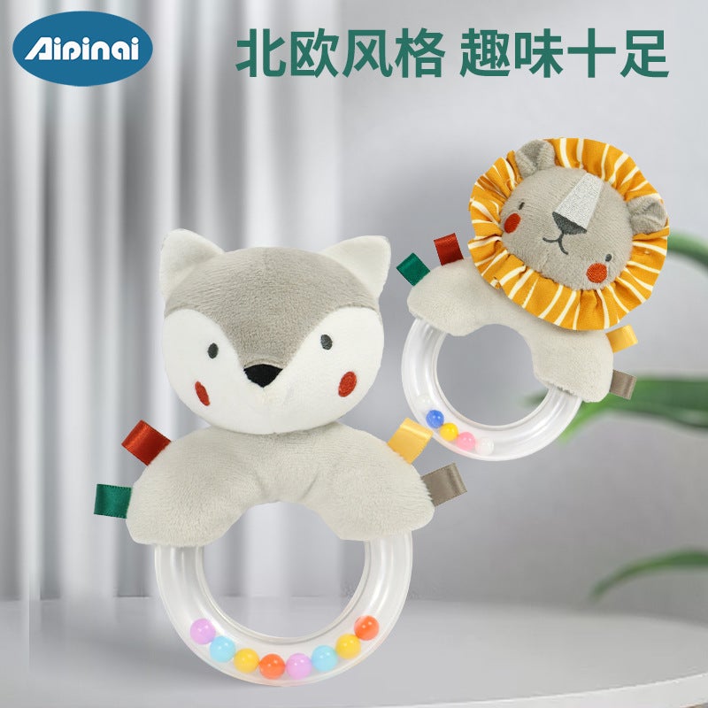 AIPINQI New Baby Hand-Rattle Ring for 0-1 Year Olds - Plush Toy with Rattles, Perfect for Newborns - Image 2