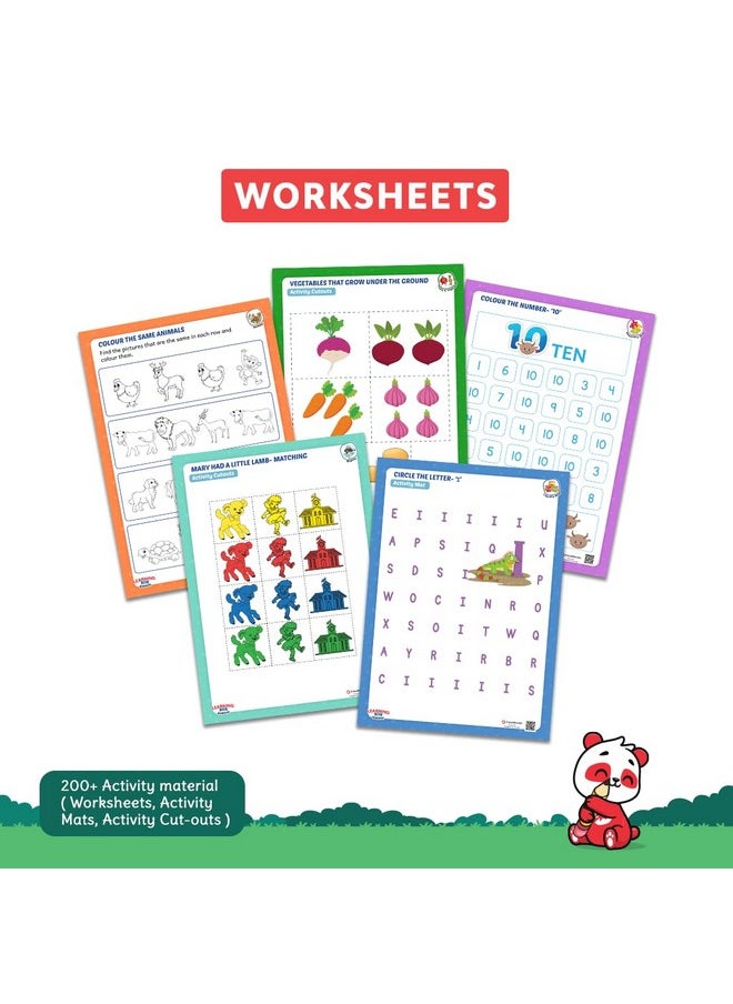 ClassMonitor ClassMonitor Nursery Learning Kit with 300+ Activities Worksheets for Kids Preschool Learning Educational Kits Includes Rhymes, Numbers, ABCD for Kids Age 2.5-3.5 Years  - Image 5