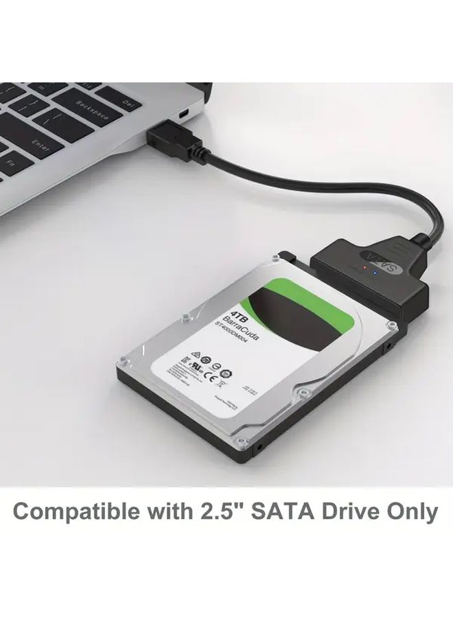 كابل محول SATA إلى USB 3.0 لمحركات الأقراص الصلبة HDD وSSD مقاس 2.5 بوصة لنقل البيانات عالي السرعة وتوسيع سعة التخزين - Image 4