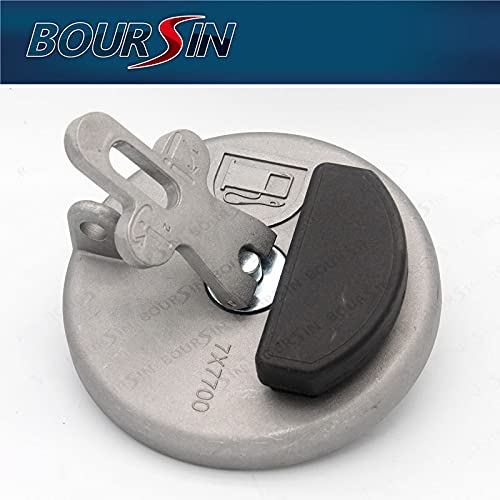 Boursin 7X7700 Locking Fuel Cap For Caterpillar CAT Excavator 515 525B 525C 535B 535C M312 M313 M315 E320B E312C E314C E313C E321D Dozer D3C D6R D5C D6D D6K D7G Loader 931B 950 966 Gray - Image 5