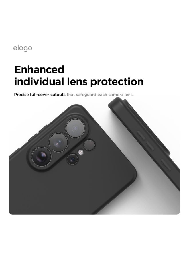 Elago Magnetic Liquid Silicone for Samsung Galaxy S26 ULTRA (2026) case cover with MagSafe Shockproof - Black - Image 4