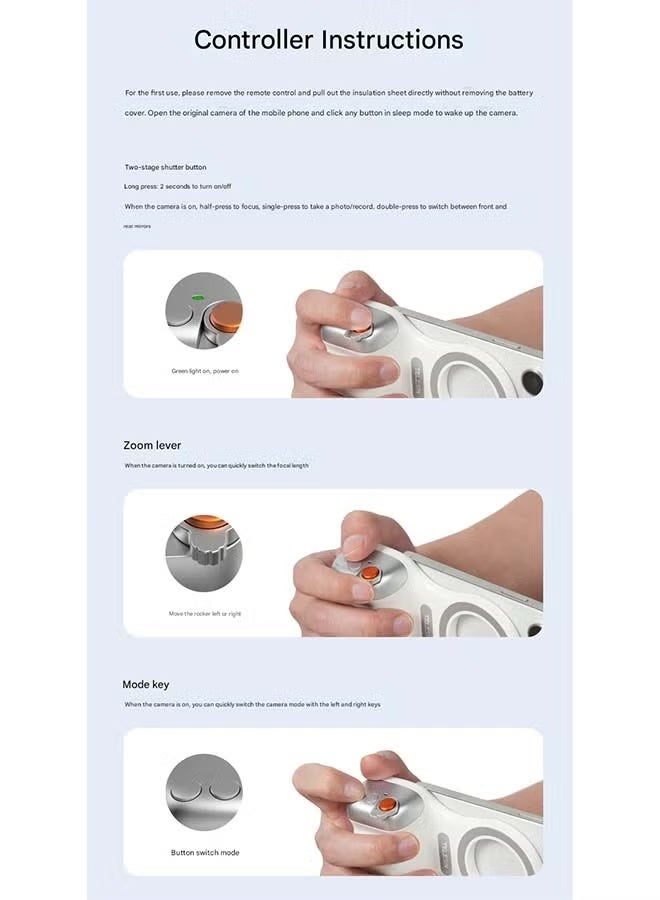 تيليسن مقبض مصراع مغناطيسي لكاميرا الهاتف DSLR من TELESIN Fun Shot لهاتف iPhone & - Image 5