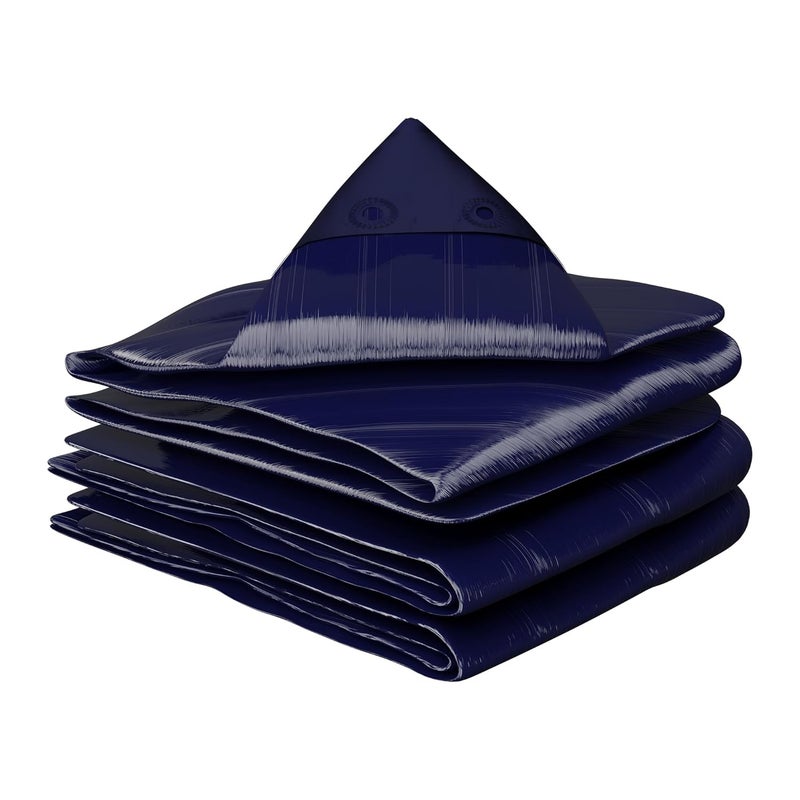 Kuber Industries Kuber Industries Tirpal 15x18 Feet Waterproof Tarpaulin Sheet EcoFriendly Tent Tirpal 120 GSM Tadpatri Tharpai Thadika Thappi Tarp Lightweight Premium Tirpal Blue - Image 1