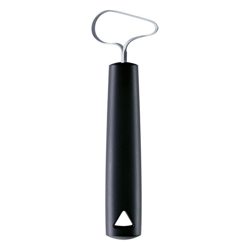 مُستخرج الفواكه والخضروات مثلث الشكل بشفرة فائقة الحدة من الفولاذ المقاوم للصدأ مع عرضين للقطع يزيل النوى والبذور آمن في غسالة الصحون