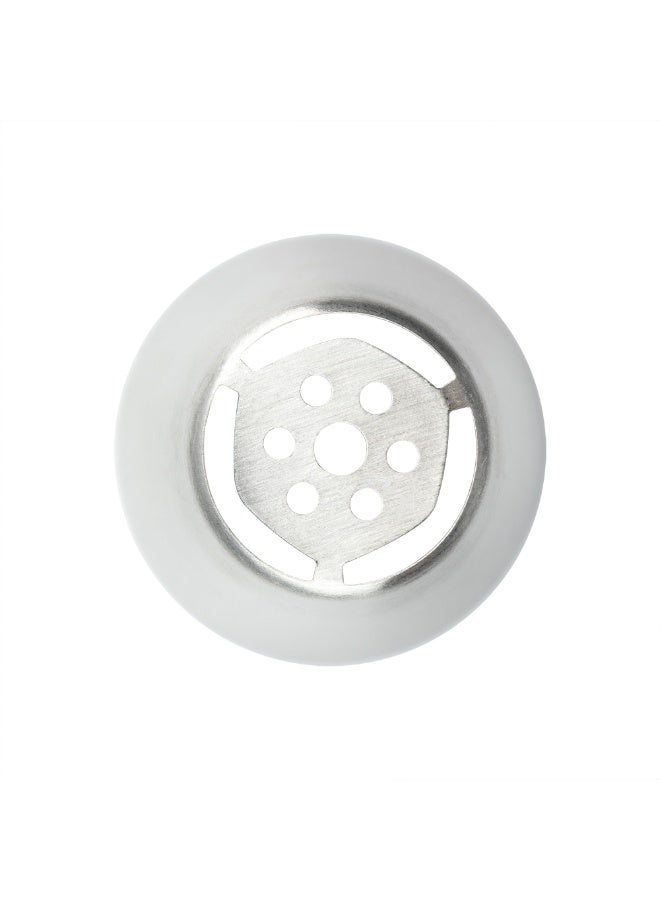 Restaurantware رأس تزيين روسي، رأس تزيين كعكة زنبق 1 - #34، مقاوم للتآكل، رأس تزيين من الفولاذ المقاوم للصدأ لتزيين الكعك، قابل للغسل في غسالة الصحون، لتزيين الكب كيك، الكعك، أو البسكويت - Image 1