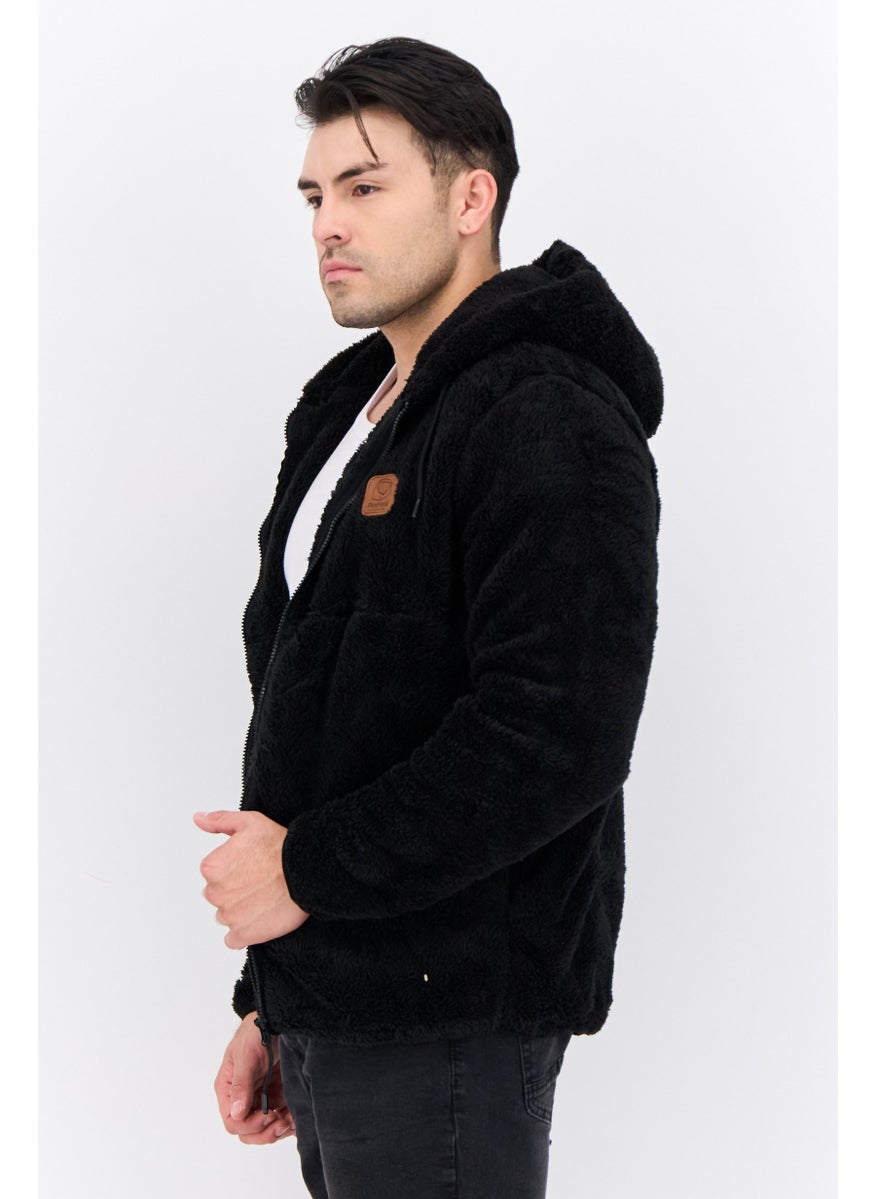 Penfield Men Brand Logo Sherpa Jackets, Black  - Image 2