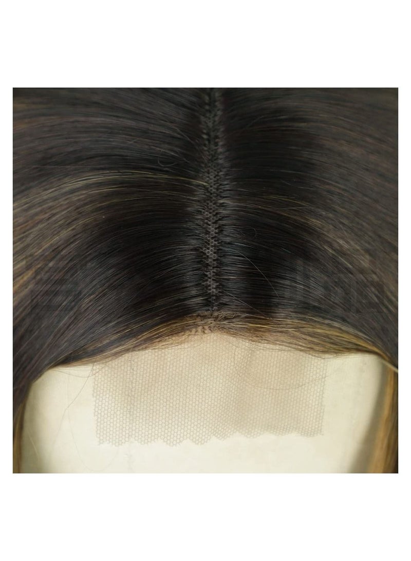 إستيل أزياء استيل باروكة دانتيل أمامية صغيرة للنساء. (مستقيم طويل ميكس كولور 4/27) - Image 5