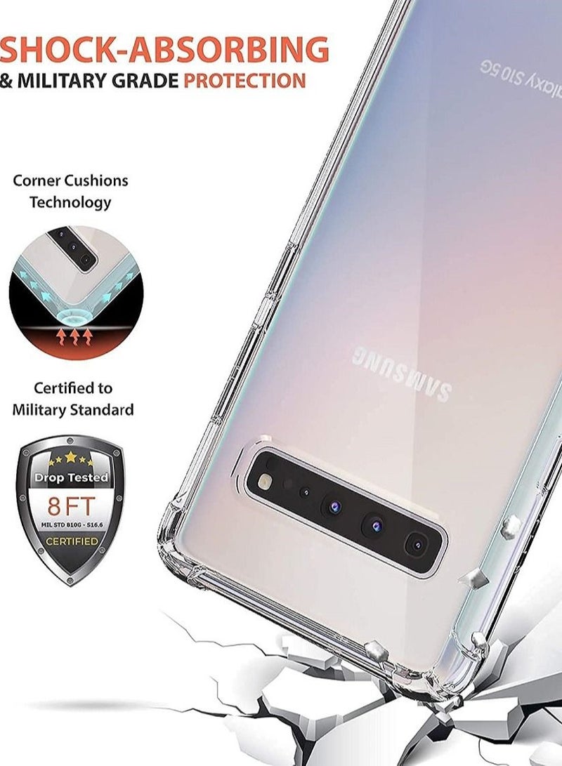 IAF ANTI-SHOCK CLEAR TPU BUMPER CASE COVER FOR SAMSUNG S10 5G - Image 2