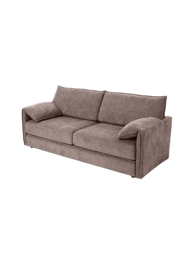 YI ONE Sofa Bed – 3-Seater Convertible Sofa & Couch with Armrests, Light Brown, Solid Wood Frame, Polyester Upholstery - Image 4
