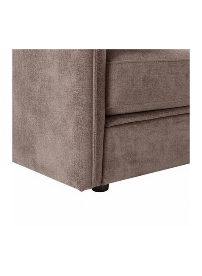 YI ONE Sofa Bed – 3-Seater Convertible Sofa & Couch with Armrests, Light Brown, Solid Wood Frame, Polyester Upholstery - Image 5
