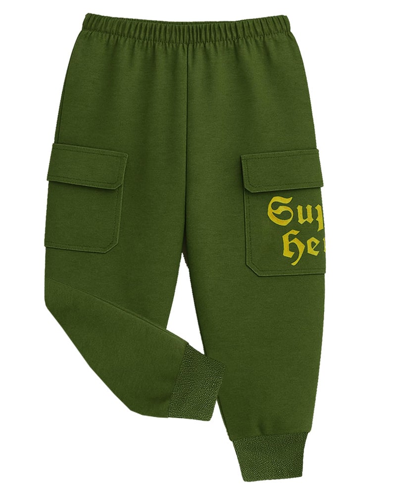 Kuchipoo Boys Cargo Joggers - Pack of 3 (Multicolor, 8-9 Years, PAJ-181) - Image 3