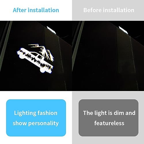akarin 2 PCS LED Car Door Logo Lights Compatible for Tundra 20072011 2022present Courtesy Projector Laser Welcome Light Puddle Lamp Car Accessories for Tundra 20072011 2022present - Image 3