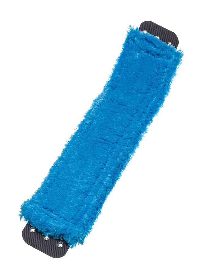 Unger Commercial SmartColor MicroMop 15.0, 16" Wet Microfiber Mop Pad, Reusable - Heavy-Duty Floor Cleaning, Blue - MM40B - Image 1