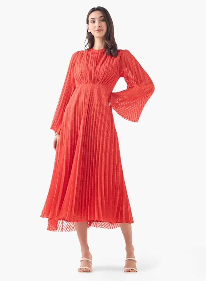 2Xtremz Pleated Chiffon Dress