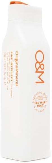 OM Fine Intellect Volumising Shampoo 350ml Colour Safe SulfateFree Vegan PETA Certified No Parabens Silicones MIT or Gluten Australian Made in Recycled PCR Packaging