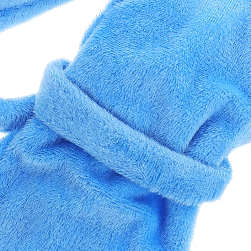 Blue Miniature Doll Bathrobe Clothing Accessories for Dollhouse Decor and Collectible Dolls Party Outfit - Image 4
