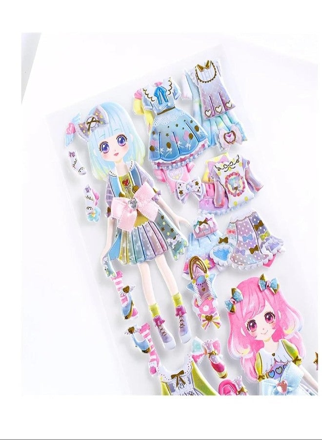 DEOXY Pack of 6 Stickers for Boys and Girls, 3D Stickers for Girls, Aesthetic Sticker, Cute Stickers, Foam Sticker for Kids, Craft Stickers, Self Adhesive Sticker(DX-0018) - Image 5