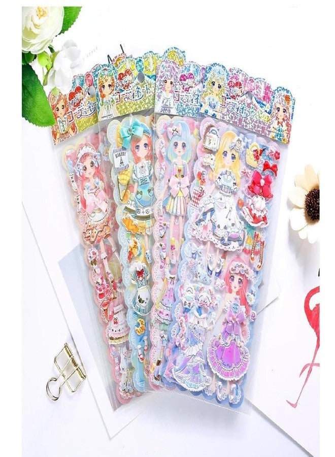 DEOXY Pack of 6 Stickers for Boys and Girls, 3D Stickers for Girls, Aesthetic Sticker, Cute Stickers, Foam Sticker for Kids, Craft Stickers, Self Adhesive Sticker(DX-0018) - Image 4