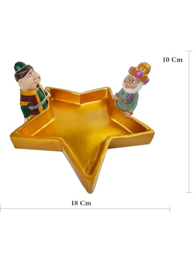 Ramadan Clouds Ramadan Old Gold Star Plate for Nuts or Dessert - Image 2