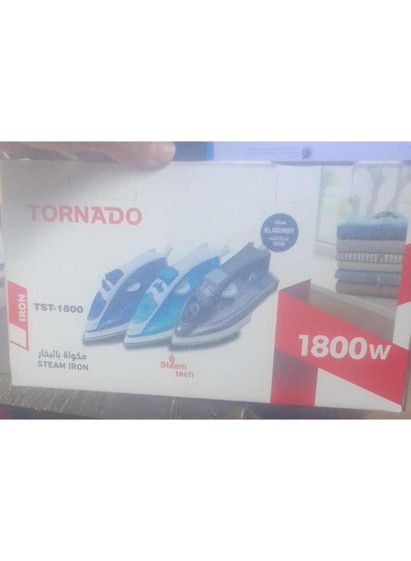 TORNADO Professional Steam Iron 1800W - Non-Stick Ceramic Soleplate & Digital Control - Model TST-SE1800. - Image 2