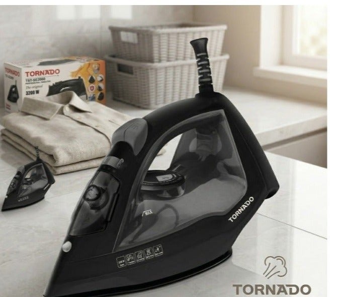 TORNADO Professional Steam Iron 1800W - Non-Stick Ceramic Soleplate & Digital Control - Model TST-SE1800. - Image 1
