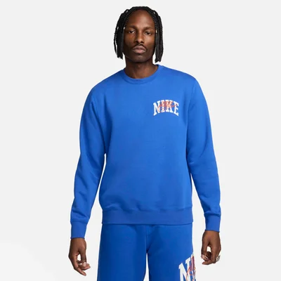 Nike Men's Club Fleece Long-Sleeve Sweatshirt
