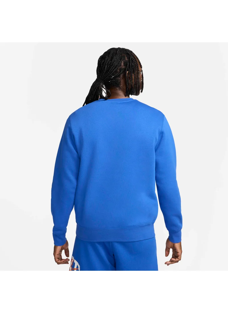 Nike Men's Club Fleece Long-Sleeve Sweatshirt