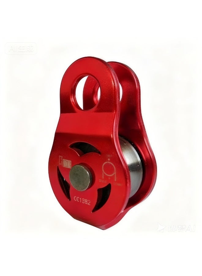 23KN – بكرة مفردة متعددة الاستخدام للتسلق، الهبوط بالحبال، زيب لاين والرياضات الخارجية - Image 1