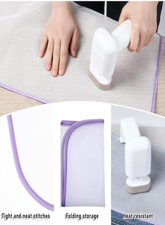 Molain 4 Pack Protective Ironing Pressing Pad, Cloth Scorch-Saving Ironing Protector Insulation Pad, Scorch Saving Pressing Cloth for Sewing and Ironing Fabric Protector Tool - Image 4